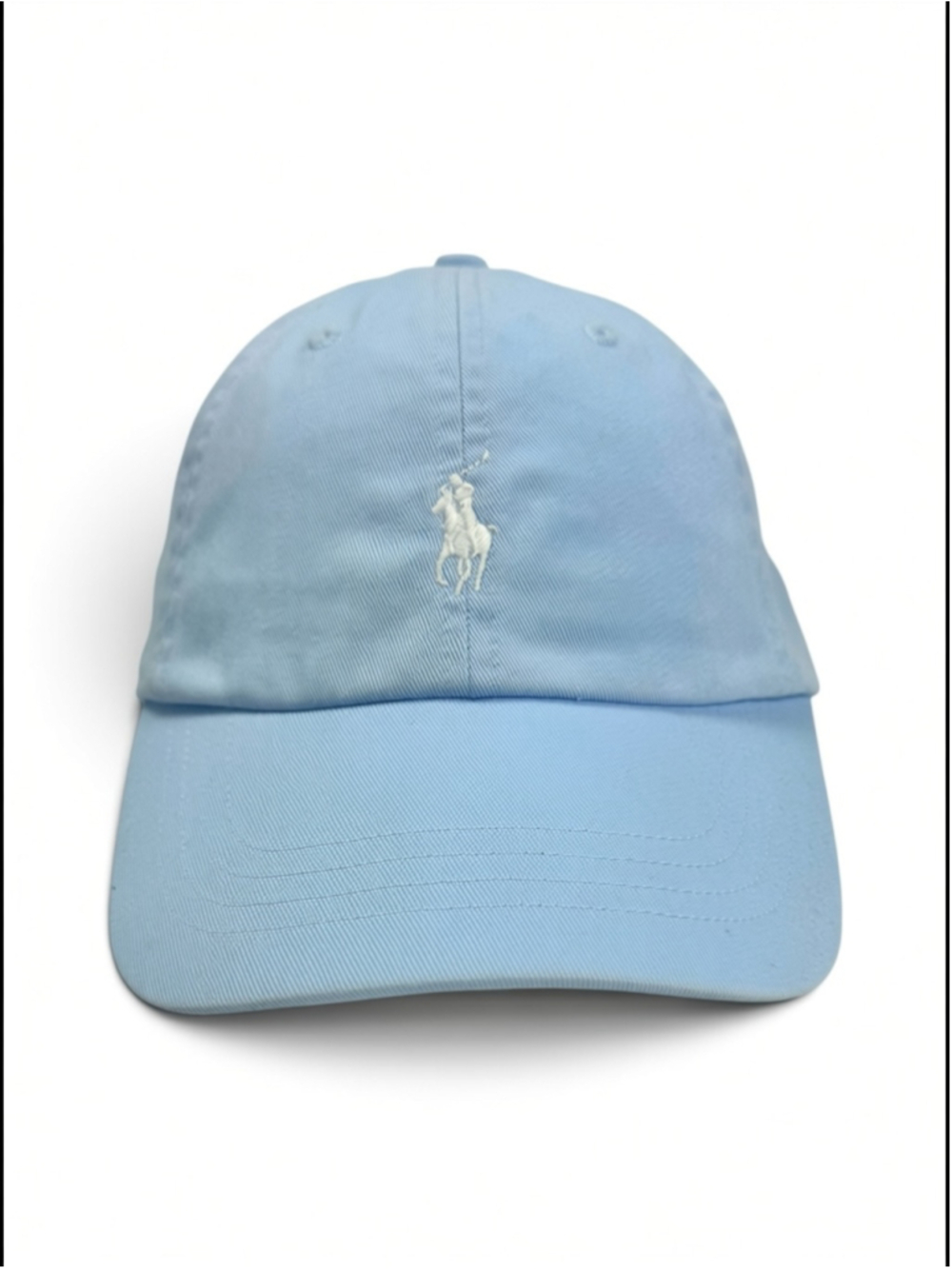 Men's Polo Ralph Lauren Baseball Hat One Size Light Blue White